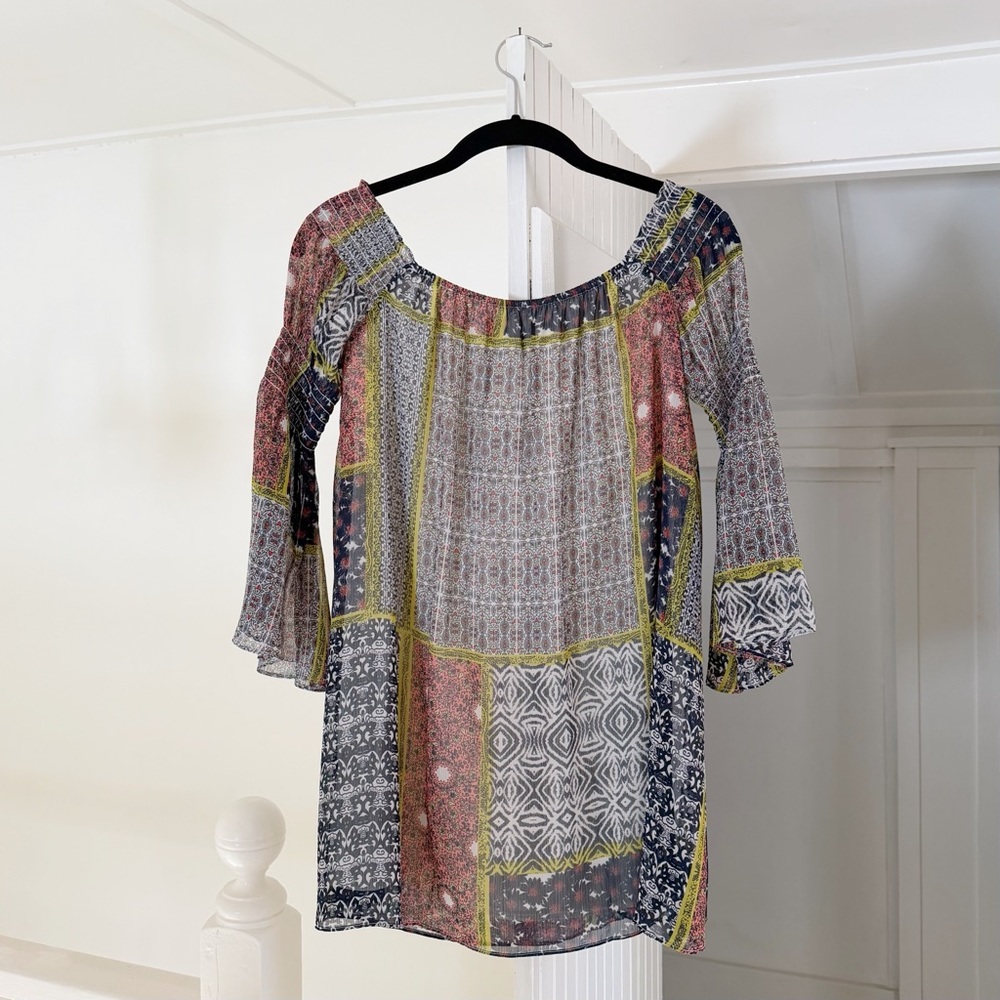 Likely Barrow Patchwork Off Shoulder Mini Dress i… - image 10